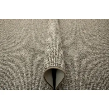 Koberec KOBEREC ŠEDÝ DO OBÝVACÍHO POKOJE GRAFITOVÝ SMYČKOVÝ PRAKTICKÝ CARLTON 150x200 cm