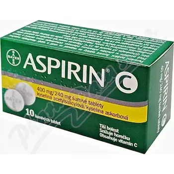 Lék na bolest, zánět a horečku Aspirin C 400mg/240mg tbl.eff.10