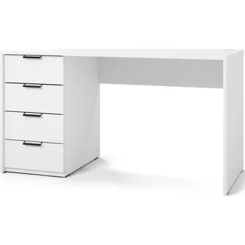 Psací stůl Psací stůl Barold 140x60 - ELTAP Bílý Lesk 140x75 cm