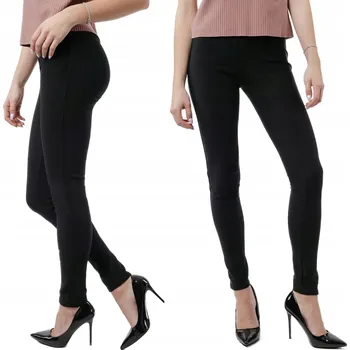 Dámské legíny Černé dámské legíny, úzké kalhoty střihu "rurki" Fit 8205 vel. S