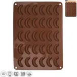 Forma silikonová rohlíčky 30 ks hnědá