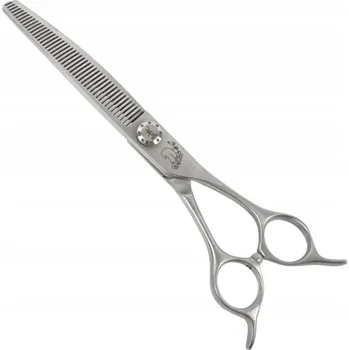 Kadeřnické nůžky Profesionální nůžky Line 46 Teeth - zahnuté efilační nůžky 7 palců Yento