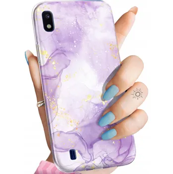 Pouzdro na mobilní telefon Zadní Kryt Hello Case pro Samsung Galaxy A10 fialový