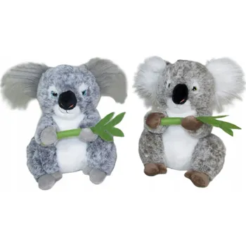plyšák Plyšová Hračka Medvídek Koala s listem, 2 barvy - 25 cm