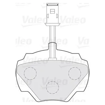 Brzdová destička Sada brzdových destiček, kotoučová brzda VALEO 301497