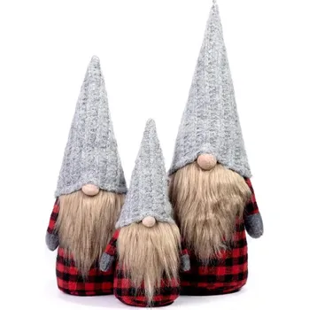 Vánoční ozdoba Sada vánočních skřítků YX055 3 ks