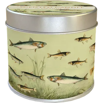 Svíčka Vonná svíčka v plechové dóze Nordic Fishes