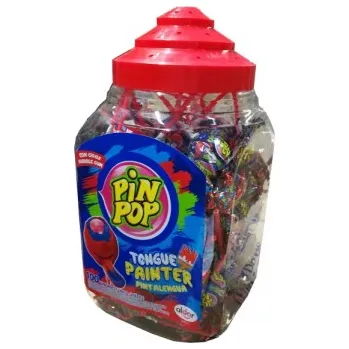 Bonbon _ Lízátka Pin Pop barvící 17g 100kusů