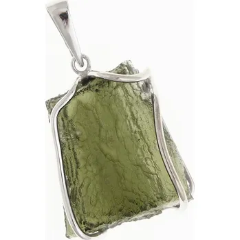 Přívěsek My Moldavite Stříbrný přívěsek s přírodním vltavínem 10238-12543