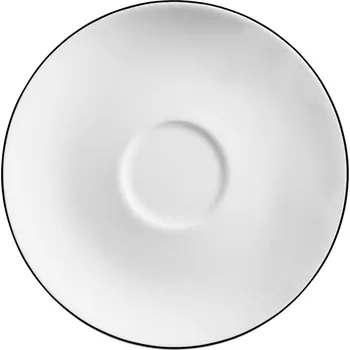 Podšálek k šálku na espresso Bellino, 12 cm - bílá/černá