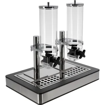 Termobox Dvojitý zásobník na müsli Fundale, GN 1/1 - stříbrná/antracitová