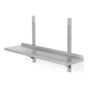 police Závěsná nerezová police se 2 konzolami | HENDI 811719