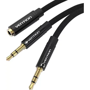 Audio kabel Audio kabel 3,5 mm (samice) na 2x 3,5 mm (samec) 0,6 m – Vention