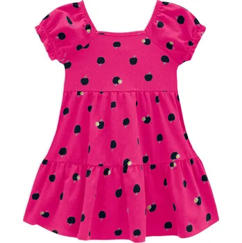 Dívčí šaty Dívčí šaty KYLY JABLÍČKA růžové Velikost: 116