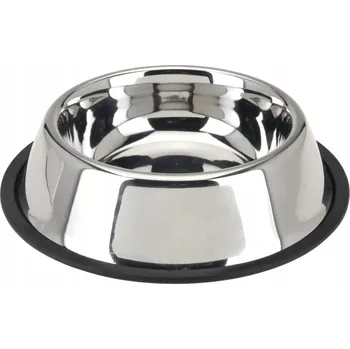 Miska pro psa Jedna miska kovová stříbrná 0,8 l