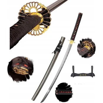 Replika zbraně PROF MEČ SAMURAJE KATANA TRÉNINKOVÝ + STOJAN DS077