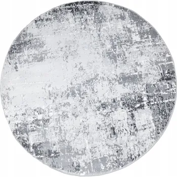 Koberec KOBEREC KULATÝ ŠEDÝ JAKO BETON MODERNÍ MĚKKÝ DO OBÝVÁKU NANTES prům. 133 cm