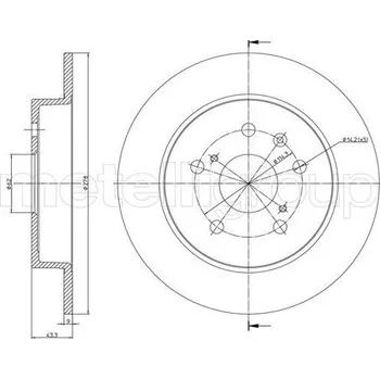 Brzdový kotouč Brzdový kotouč CIFAM (800-1398C)