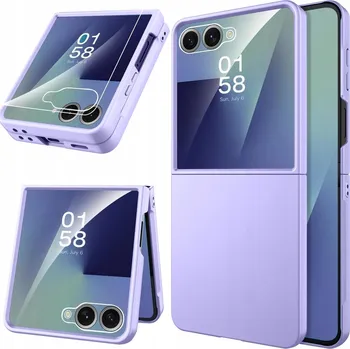 Pouzdro na mobilní telefon Zadní Kryt Erbord pro Samsung Galaxy Z Flip7 fialový