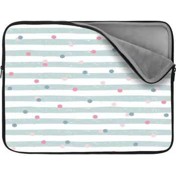 pouzdro na notebook Sablio Obal na notebook Tečky a pruhy - 13"