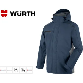 Moto bunda DEŠŤOVÁ BUNDA WURTH MODYF CETUS TMAVĚ MODRÁ vel. L