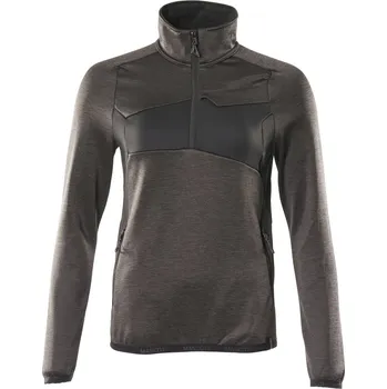 Pánská mikina MASCOT® Fleecová mikina s polovičním zipem Tmavě antracitová/černá Velikost: L