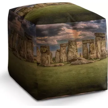 Taburet Sablio Taburet Cube Stonehenge: 40x40x40 cm