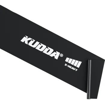 Posilovací guma Flat Band černá, odpor 12-15 kg + cvičení / návody