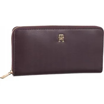 Peněženka Velká dámská peněženka na zip Tommy Hilfiger TH Icon Lrg Fialová