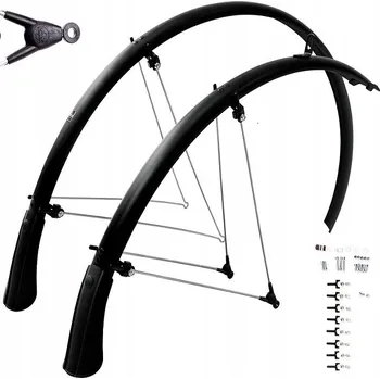 Blatník na kolo Sada blatníků SKS BLUEMELS MATT 28" 45mm černá