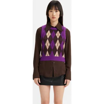 Dámský svetr LEVI'S Vzorovaný svetr DEJA VU bez rukávů (S)