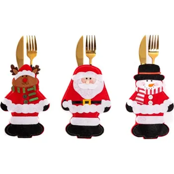 Vánoční ozdoba Vánoční obal na příbory 311407 (3 ks)