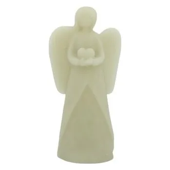 Svíčka Svíčka anděl LED malá krémová