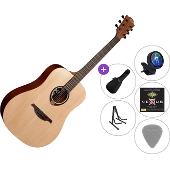 Kytara LAG Tramontane T70D SET 2 Natural Satin Akustická kytara