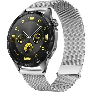 Příslušenství k chytrým hodinkám VSECHNONAMOBIL 66230 MILANESE Kovový řemínek Huawei Watch GT 4 46mm stříbrný