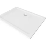 Mexen SLIM - Obdélníková sprchová vanička 140x80x5cm + chromový sifon, bílá, 40108014