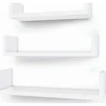 Songmics Nástěnná police SLIBB set 3ks