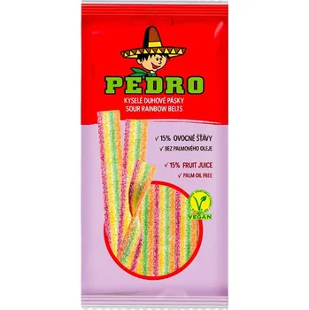 Bonbon 104 - AKCE -15% (16,90 sáček) PEDRO Duha pásky 80g/20 ks