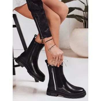 Dámská zimní obuv Dámské boty DSTREET ZY1318 ČERNÁ 40