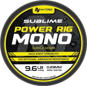 Nytro Vlasec Sublime Power Rig Mono 100 m Průměr: 0,23 mm