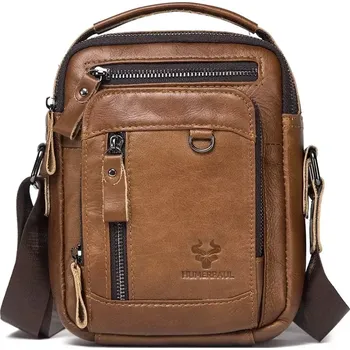 Humerpaul kožená taška přes rameno Murat Camel 4L