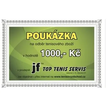 Tenisová poukázka na odběr v hodnotě 1000,-