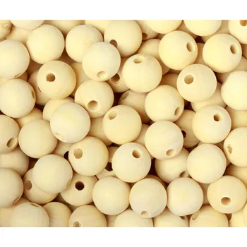 Obraz Korálky dřevěné kuličky 1000 ks na makramé 6 mm