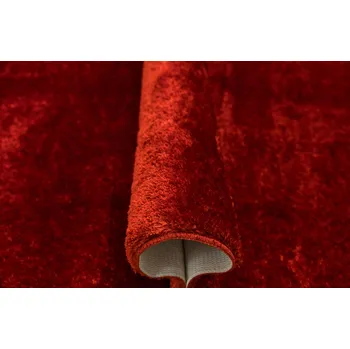 Koberec KOBEREC PROTISKLUZOVÝ SHAGGY LESKLÝ ČERVENÝ DO OBÝVACÍHO POKOJE MALMO 120x170 cm