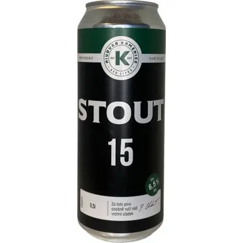 Pivo Pivovar Kamenice nad Lipou Stout 15 0,5l plech pivovar Kamenice nad Lipou