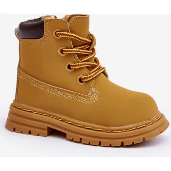 Dámská zimní obuv KOTNÍKOVÉ BOTY TRAPERY ZATEPLENÉ NA ZIP CAMEL 19