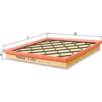 Vzduchový filtr Vzduchový filtr KNECHT LX 2881
