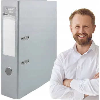 Segregator A4 Penword z Okuciem do Biura na dokumenty do kanceláře, šedý