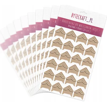 Fotoalbum Rohy pro vlepování fotografií, 240 ks, HNĚDÉ