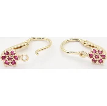 Náušnice Zlaté náušnice se zirkony C2746R (585/1000) 0.8 g